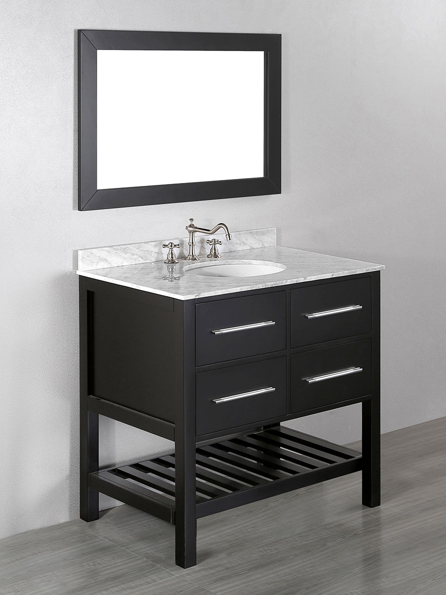 36" Alegra Single Bath Vanity With Mirror 36" Alegra Single Bath Vanity With Mirror