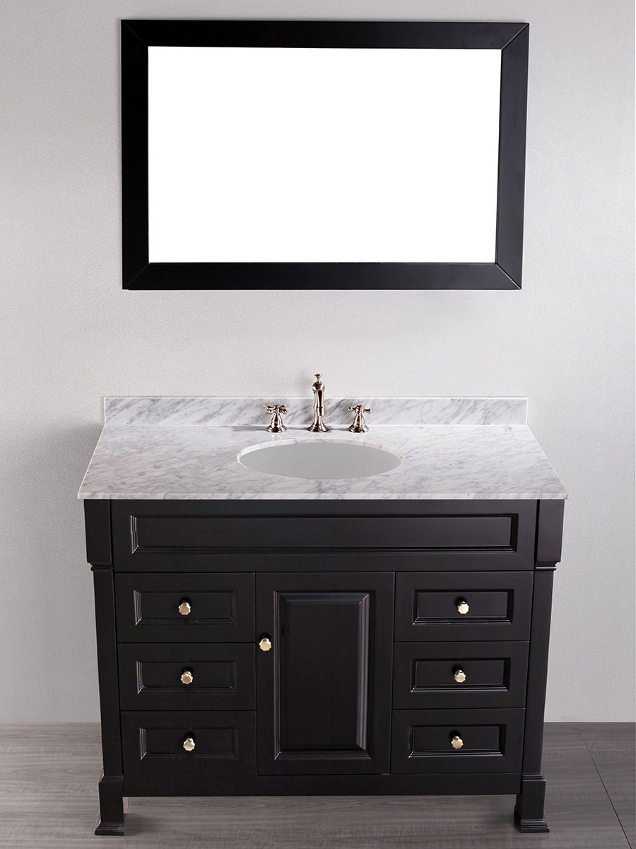 43" Calle Single Bath Vanity With Mirror 43" Calle Single Bath Vanity With Mirror