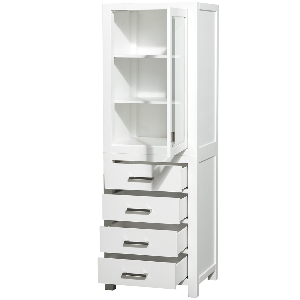 Glass Cabinet and Four Drawers Glass Cabinet and Four Drawers