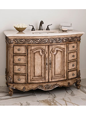 48" Provincial Single Bath Vanity - Light