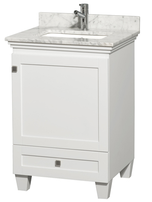 24" Acclaim Single Bath Vanity - White