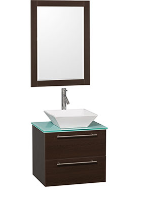 24" Amare Single Vessel Sink Vanity - Espresso 24" Amare Single Vessel Sink Vanity - Espresso
