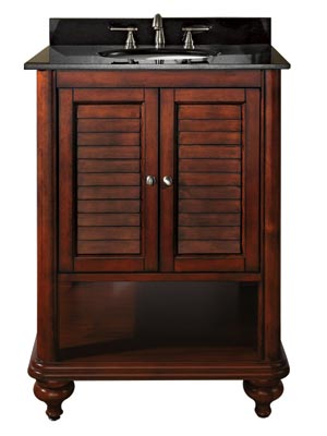 25" Treviso Single Bath Vanity - Antique Brown