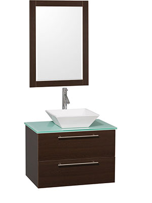 30" Amare Single Vessel Sink Vanity - Espresso 30" Amare Single Vessel Sink Vanity - Espresso