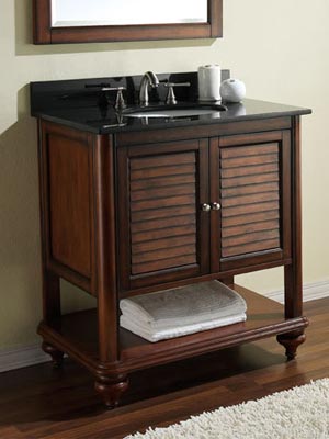 31" Treviso Single Bath Vanity - Antique Brown