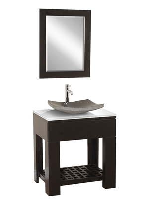 30" Zen Single Vessel Sink Vanity 30" Zen Single Vessel Sink Vanity