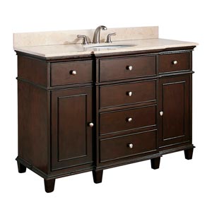 49" Cesarina Single Bath Vanity - Walnut 49" Cesarina Single Bath Vanity - Walnut