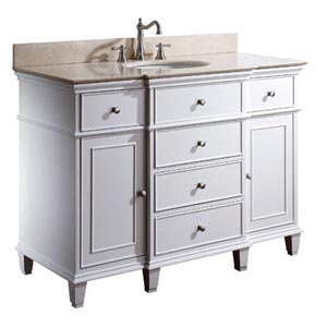 49" Cesarina Single Bath Vanity - White 49" Cesarina Single Bath Vanity - White