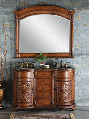 54" Zikas Double Sink Vanity