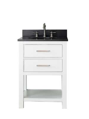 25" Begonia Single Bath Vanity - White