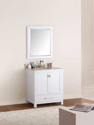 31" Toscana Single Bath Vanity - White