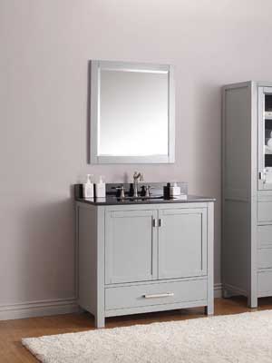 37" Toscana Single Bath Vanity - Chilled Gray 37" Toscana Single Bath Vanity - Chilled Gray