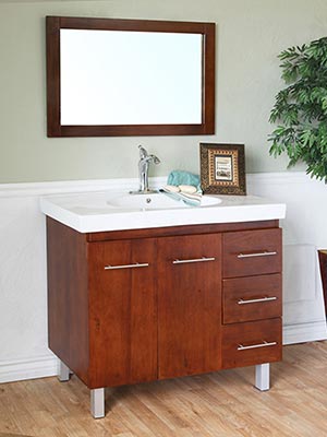39" Altamira Single Bath Vanity - Walnut