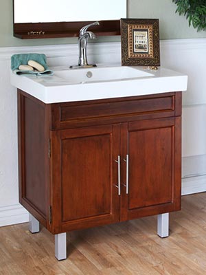 31.5" Marilian Single Bath Vanity - Walnut