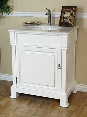 30" Helena Single Bath Vanity - White