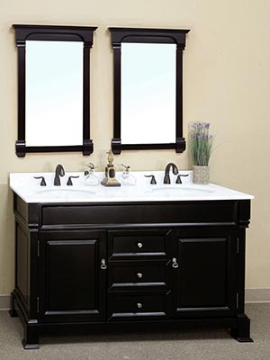 60" Helena Double Sink Vanity - Espresso