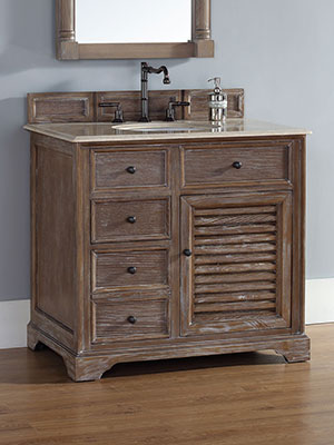 36 Prata Single Bath Vanity, 36 Inch Driftwood Bathroom Vanity