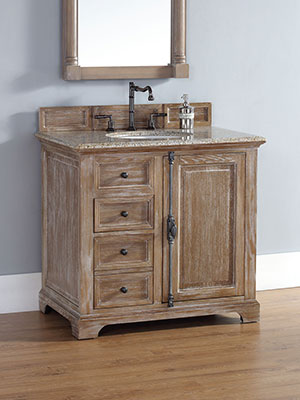 36 Alvito Single Bath Vanity, 36 Inch Driftwood Bathroom Vanity Units