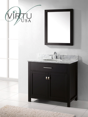 36" Caroline Single Bath Vanity - Espresso