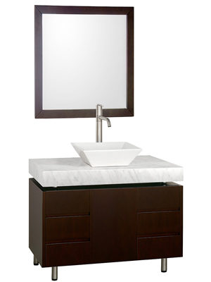 36" Malibu Single Vessel Sink Vanity 36" Malibu Single Vessel Sink Vanity
