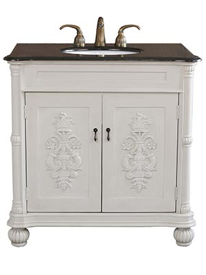 36" Rutland Single Bath Vanity - Antique White
