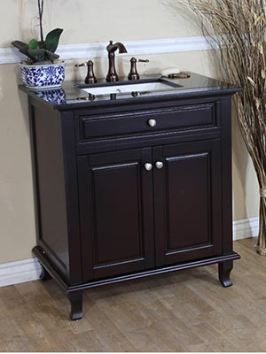 32" Guilarte Single Bath Vanity - Mahogany