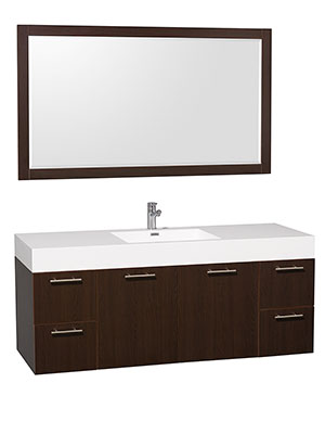60" Amare Single Bath Vanity - Espresso 60" Amare Single Bath Vanity - Espresso