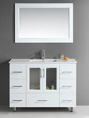 48" Stanton Single Bath Vanity - White
