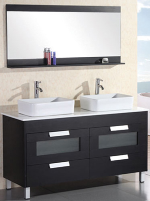 55 inch double sink sales bathroom vanity