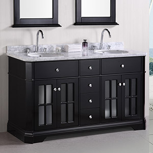 60 Imperial Double Sink Vanity, Imperial Bathroom Vanity Tops