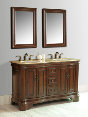 58" Adams Double Sink Vanity