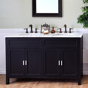 60" Maronea Double Sink Vanity - Black