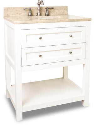 30" Astell Single Bath Vanity - White 30" Astell Single Bath Vanity - White