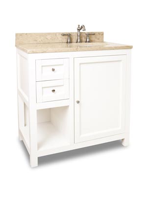 36" Welby Single Bath Vanity - White