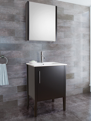 24" Maxine Single Bath Vanity - Espresso