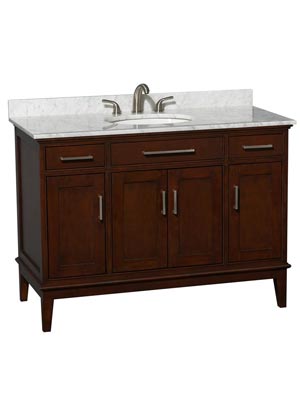 48" Hatton Single Bath Vanity - Dark Chestnut