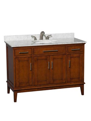 48" Hatton Single Bath Vanity - Light Chestnut