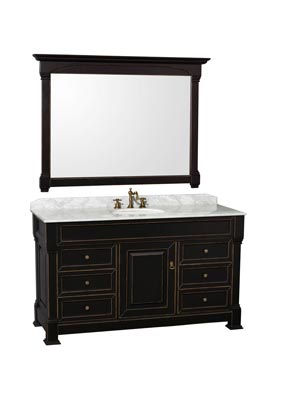 60" Andover Single Bath Vanity - Black