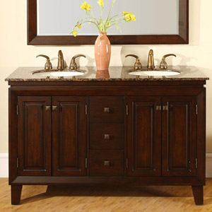 55" Carbonia Double Sink Vanity 55" Carbonia Double Sink Vanity