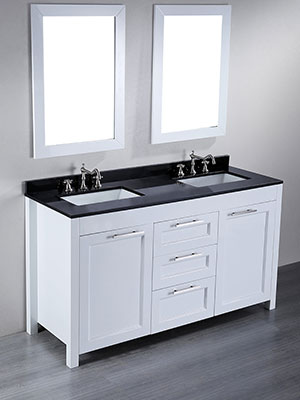 60" Valencia Double Sink Vanity
