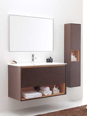 39.4" Sophora Single Bath Vanity - Iron Wood