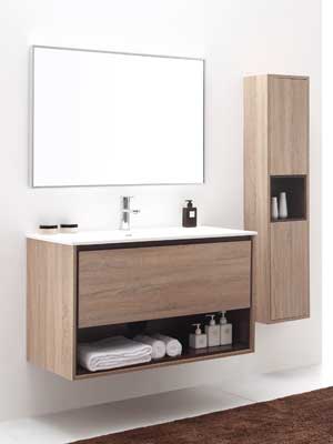 39.4 Sophora Single Bath Vanity - Restored Khaki