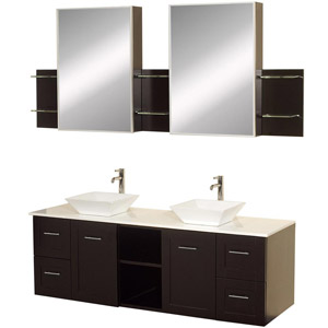 60" Avara Double Vessel Sink Vanity 60" Avara Double Vessel Sink Vanity