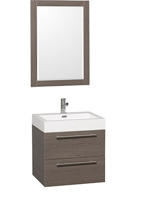23" Amare Single Bath Vanity - Grey Oak