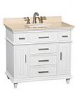 36" Berkeley Single Bath Vanity - White