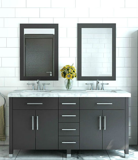 Double Bathroom Vanities Bathgems Com 72 Grand Rana Double Bath Vanity With Marble Top