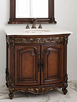 36" Provincial Single Bath Vanity - Dark