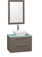 30" Amare Single Vessel Sink Vanity - Grey Oak