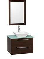 30" Amare Single Vessel Sink Vanity - Espresso