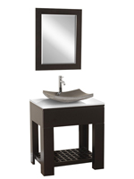 30" Zen Single Vessel Sink Vanity